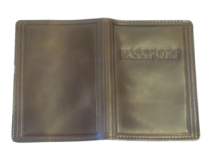 Кожаная обложка для загран паспорта