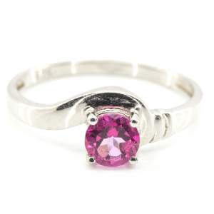 Серебряное кольцо 925 пробы 1,55 гр. с индийским розовым топазом 0,59 карат Серебряное кольцо 925 пробы 1,55 гр. с индийским розовым топазом 0,59 карат