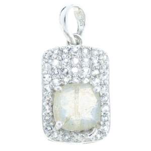 Срібна підвіска 925 проби 2,86 гр. з канадським лабрадоритом та топазами 1,88 карат