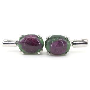 Срібні сережки 925 проби 11,61 гр. з гватемальськими цоїзитами 23,8 карат