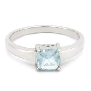 Серебряное кольцо 925 пробы 3,11 гр. с кенийским аквамарином 0,75 карат