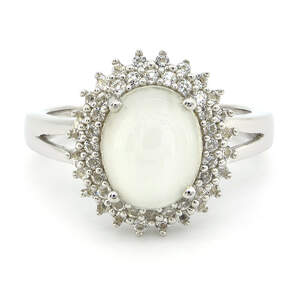 Срібна каблучка 925 проби 4,37 гр. з шрі-ланкійським котячим оком та топазами 3,22 карат