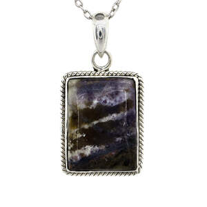 Срібна підвіска 925 проби 6,44 г з тіффані стоун 12,66 карат