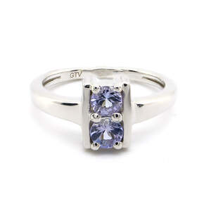 Серебряное кольцо 925 пробы 3,23 гр. с танзанитом класса АААА 0,44 карат