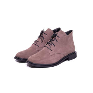 Ботинки женские, цвета мокко из натуральной замши