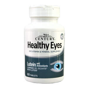 Витаминный комплекс для зрения Healthy Eyes 21 st Century, 60 таблеток Витаминный комплекс для зрения Healthy Eyes 21 st Century, 60 таблеток