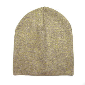 Женская шапка Gloss Gold цвета мокко с декором