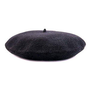 Берет Flora super черный, диаментр 28 см Берет Flora super черный, диаментр 28 см