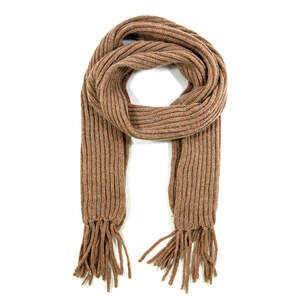 Шарф резинка коричневый, размер 160 * 15 см Шарф резинка коричневый, размер 160 * 15 см
