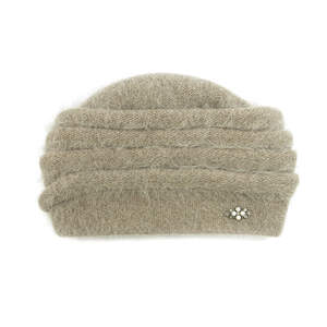 Шапка Поліна латте, висота 20 см, радіус 23 см