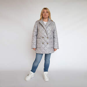 Куртка на синтепоні сірого кольору Куртка на синтепоні сірого кольору