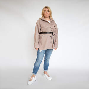 Сорочка з поясом шоколадного кольору Сорочка з поясом шоколадного кольору