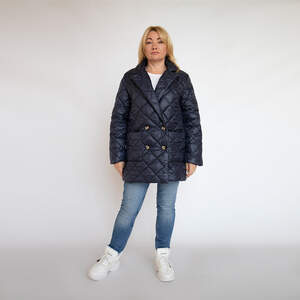 Куртка на синтепоні синього кольору Куртка на синтепоні синього кольору