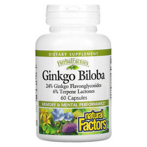 Витамины Natural Factors Ginkgo Biloba 60 Capsules Витамины Natural Factors Ginkgo Biloba 60 Capsules
