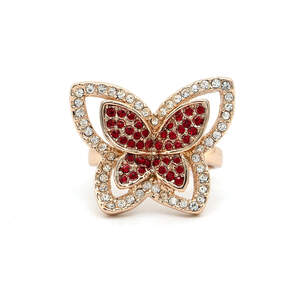 Каблучка в позолоті 750 проби з кристалами Каблучка в позолоті 750 проби з кристалами