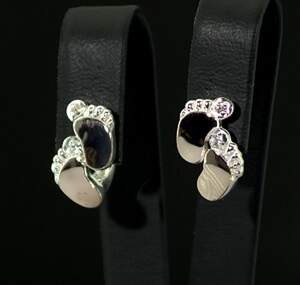 Срібні сережки 925 проби з золотом 375 проби 3,31 г з цирконами 0,25 карат