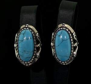 Срібні сережки 925 проби з золотом 375 проби 12,8 г Бірюзою 8,82 карат Срібні сережки 925 проби з золотом 375 проби 12,8 г Бірюзою 8,82 карат