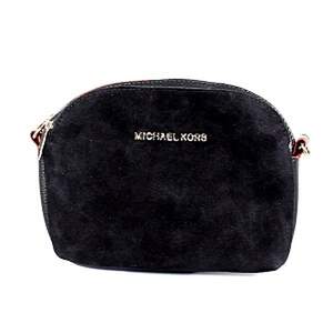 Жіноча сумка з натуральної замші кольору Black&Red, репліка Michael Kors Жіноча сумка з натуральної замші кольору Black&Red, репліка Michael Kors