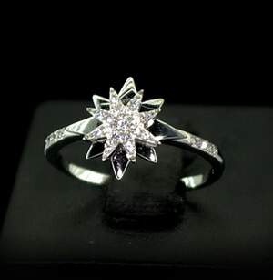 Срібна каблучка 925 проби 2,17 г з Фіанітами 0,44 карат Срібна каблучка 925 проби 2,17 г з Фіанітами 0,44 карат