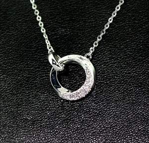 Срібне кольє 925 проби 2,39 г з Фіанітами 0,25 карат Срібне кольє 925 проби 2,39 г з Фіанітами 0,25 карат