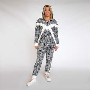 Костюм спортивний чорно-білого кольору