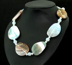 Намисто з кольоровими Агатами 785 карат Намисто з кольоровими Агатами 785 карат