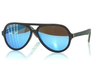 Сонцезахисні окуляри з поляризацією UV400 категорія 3, в чорній оправі, скло блакитне, ALEX EKO Сонцезахисні окуляри з поляризацією UV400 категорія 3, в чорній оправі, скло блакитне, ALEX EKO