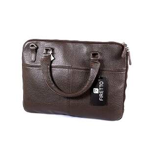 Cумка Firetto для документiв з натуральної шкіри коричневого кольору