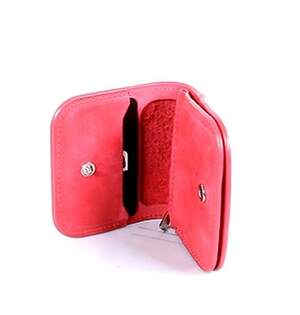 Портмоне Firetto з натуральної шкіри кольору фуксії