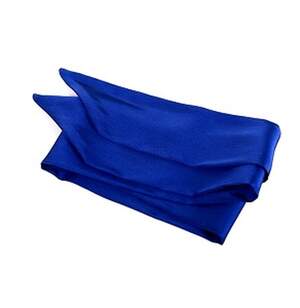 Шарф-твіллі волошкового кольору, шовк 100%, 7*100 см