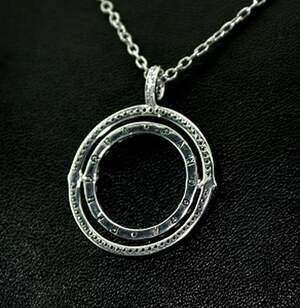 Срібна підвіска 925 проби 4,76 г з цирконами 0,95 карат, репліка Pandora