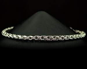 Срібний браслет 925 проби 8,35 г, плетіння Вісімка