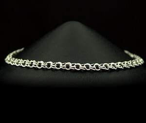 Срібний браслет 925 проби 5 г, плетіння Вісімка