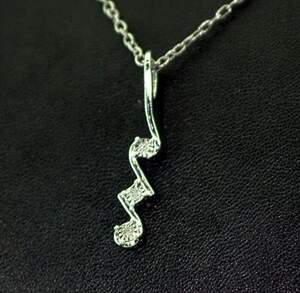 Срібна підвіска 925 проби 1,34 г з білими африканськими Діамантами VVS1 0,02 карат