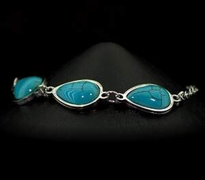 Браслет з Бірюзою (пресована) 19+4 см Браслет з Бірюзою (пресована) 19+4 см