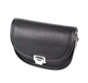 Жіноча сумка Vintage з натуральної шкіри чорного кольору