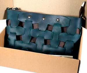 Жіноча сумка Blanknote з натуральної шкіри зеленого кольору