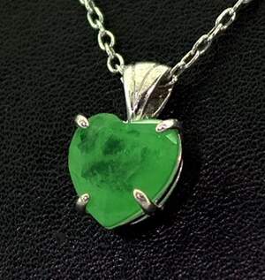 Срібна підвіска 925 проби 2,57 г з Турмаліном Хромдравітом 3,28 карат