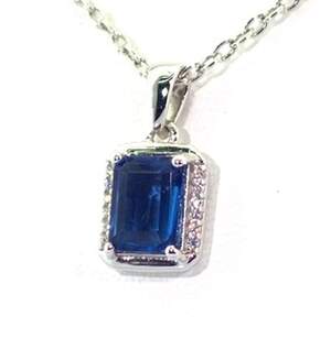 Срібна підвіска 925 проби 1,5 г з Танзанітом Nano та цирконами 1,58 карат Срібна підвіска 925 проби 1,5 г з Танзанітом Nano та цирконами 1,58 карат