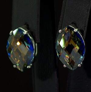 Срібні сережки 925 проби 6,22 г з містичнимм Топазами 17,05 карат Срібні сережки 925 проби 6,22 г з містичнимм Топазами 17,05 карат