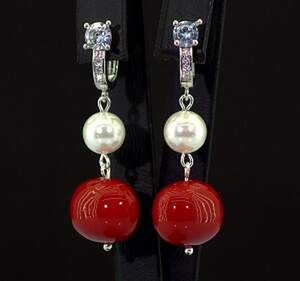 Сережки з Майоркою 44 карат Сережки з Майоркою 44 карат