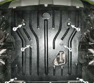 Защита картера BMW X6 с 2008г Защита картера BMW X6 с 2008г