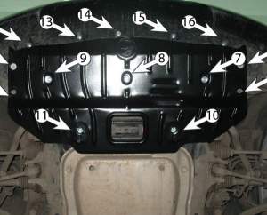 Защита картера BMW E 92 с 2006г Защита картера BMW E 92 с 2006г