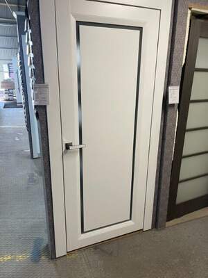 Двері Estetdoors Glass модель 1 біла емаль Двері Estetdoors Glass модель 1 біла емаль
