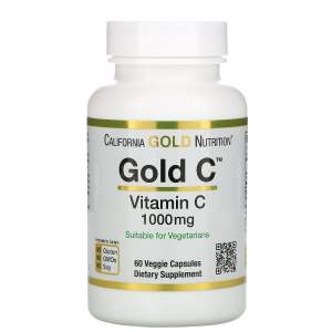 California Gold Nutrition, Gold C, витамин C, 1000 мг, 60 вегетарианских капсул California Gold Nutrition, Gold C, витамин C, 1000 мг, 60 вегетарианских капсул