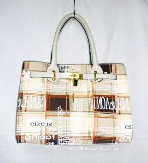 Женская сумка Hermes Beige Plaid 167 Женская сумка Hermes Beige Plaid 167