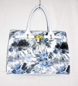 Женская сумка Hermes Floral White 167 Женская сумка Hermes Floral White 167