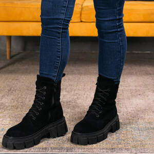 Ботинки женские зимние Fashion Bronco 3370 38 размер 24,5 см Черный Ботинки женские зимние Fashion Bronco 3370 38 размер 24,5 см Черный
