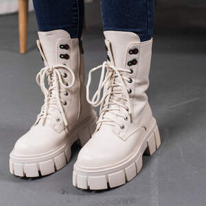 Ботинки женские зимние Fashion Steeltoe 3382 38 размер 24,5 см Бежевый Ботинки женские зимние Fashion Steeltoe 3382 38 размер 24,5 см Бежевый