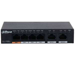 DH-PFS3006-4GT-60 4-портовий РоЕ комутатор DH-PFS3006-4GT-60 4-портовий РоЕ комутатор